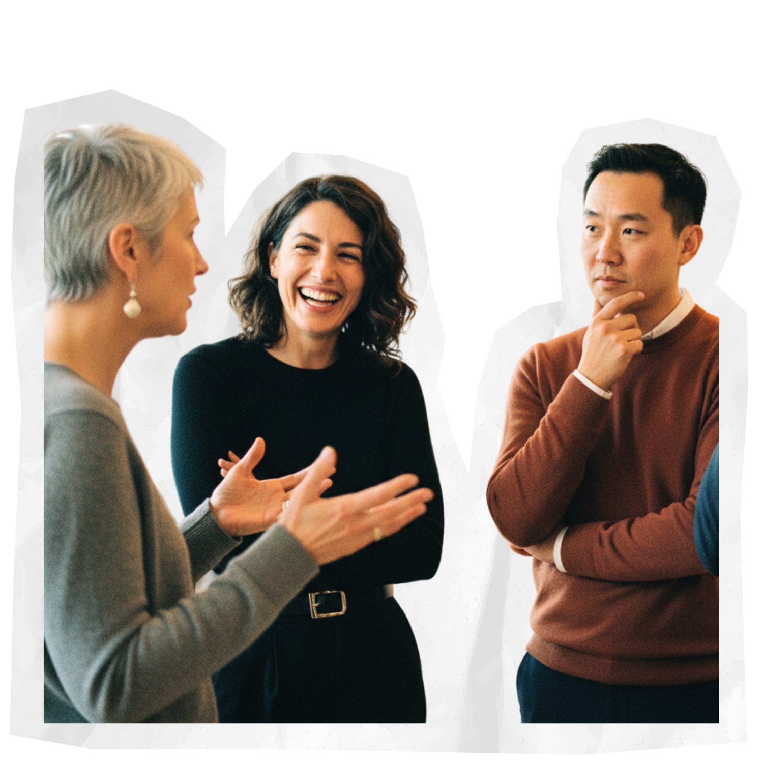 L&D professionals discussing